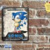 Sonic The Hedgehog Box Artwork from the Original Sega Video Game - Metal Sign