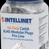 790505 CAT6A Modular Plugs Pro Line, 3-prong, 70 pcs