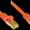 8070R-002O Patch cable - Cat.-7 raw cable, orange, 0.15m