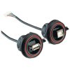 Bulgin PX0843/B USB Cable Type B Socket to Crimp Receptacle Black