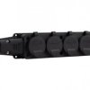 Listwa gumowa 4x230V 16A IP54 SCHUKO czarna