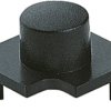 Push button, round actuating surface, pitch ≥ 15 mm, (L x W x H) 14.4 x 14.4 x 11.7 mm, anthracite, for single pushbutton, 827.1