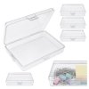 5x Pudełeczko Plastikowe 12,5x8,5x2,5cm Organizer Transparenty Zamykany