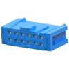 Socket housing, 12 pole, pitch 2.54 mm, straight, blue, 2-1658527-0