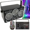 EFEKT DISCO LED+LASER+GOBO 10W DMX 230V z pilotem, czujnik dźwięku