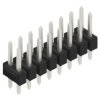 Pin header, 16 pole, pitch 2.54 mm, straight, black, 10055040