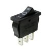 Przełącznik klawiszowy ON-OFF-ON MR3H30C6BBNWC, czarny bez podświetlenia, Canal