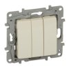 NILOE Wyłącznik potrójny kremowy 764603 LEGRAND