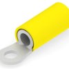 Insulated ring cable lug, 2.62-6.64 mm², AWG 12 to 10, 3.68 mm, M3.5, yellow, 35149