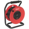Sealey CR50/1.5 Cable Reel 50m 4 x 230V 1.5mm² Heavy-Duty Thermal Trip