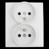 Gniazdo podwójne p/t +0 białe 90440071 Linnera Viko Panasonic