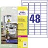 Avery-Zweckform L4778-8 Etykiety odporne na warunki atmosferyczne 45.7 x 21.2 mm Folia poliestrowa biały 384 szt. Trwały