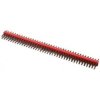 Goldpin czerwony 2x40 szpil. prosty do druku, raster 2.54mm