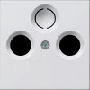 086903 Cover for coaxial aerial outlet, pure white, glossy