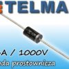 Dioda prostownicza 3A 1000V 1N5408 przewlekana