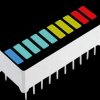 Bargraph display, 10 elements, multicolored
