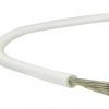 Kabel silikonowy SIF 180C 300/500V 2,5 ciepłoodporny LSOH biały linka TKD /100m/
