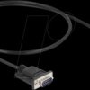 86886 Null modem cable, 9-pin, male/female, mini connector, 0.5 m