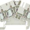Through terminal block, spring balancer connection, 0.5-4.0 mm², 3 pole, 32 A, 8 kV, dark beige, 1770360000