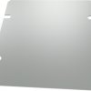 Base plate, steel, (L x W x H) 102 x 102 x 1 mm, gray, for series 1441, 1431-6