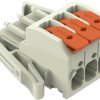 1-wire female connector, 3 pole, pitch 7.62 mm, light gray, 831-1103/037-000
