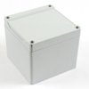 PC enclosure, (L x W x H) 105 x 105 x 90 mm, light gray (RAL 7035), IP68, 1555LA2GY