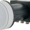 Schwaiger LNB4 Quad-LNB Ilość uczestników: 4 Rozmiar zasilenia: 40 mm ze switchem jasnoszary, biały