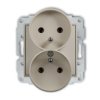 Icon Mechanizm Gniazda Podwójnego Do Ramki Z Uziemieniem 2X(2P+Z) (Bez...