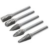 Sealey SDBK5 Tungsten Carbide Rotary Burr Set 5pc