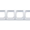GAZELA Ramka 4 poczwórna pozioma biały R-4JH/00 OSPEL