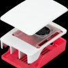 RASPBERRY-PI-5-CASE-RW Case for Raspberry Pi 5, raspberry/white