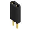Socket header, 2 pole, pitch 2.54 mm, straight, BL 2 2 G