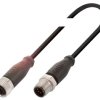 Przewód czujnik-siłownik ze złączem Złącze M12 liczba rdzeni 4 długość 600mm Rodzaj A Męskie Złącze B Złącze M12