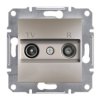 ASFORA Gniazdo antenowe R/TV przelotowe (8dB) brązowe EPH3300369 SCHNEIDER ELECTRIC