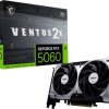 MSI Karta graficzna Nvidia GeForce RTX 5060 8G Ventus 2X OC 8 GB GDDR7 RAM PCIe x8 HDMI, DisplayPort Podkręcona, Tryb we
