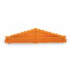 WAGO 727-117 8-level End Plate Plain 7.62mm Thick Orange