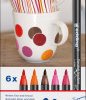 4-4200-6999 Porcelain brush pencil 6er set colour combination 