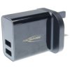 Ansmann 1001-0105 5V 2.4A Dual USB Output Charger for Mobile Phones and Tablets