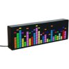 Kolorowy zegar elektroniczny LED z muzycznym spektrum, RGB LED, USB, kontrola głosowa, światło rytmu, wskaźnik poziomu atmosfery