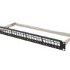 PATCH PANEL PUSTY 24 PORT 1U 19 FTP DO MODUŁÓW KEYSTONE CZARNY LANBERG PPKS-0924-B