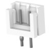Pin header, 2 pole, pitch 2.5 mm, straight, natural, 177537-2