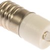 Lampka kontrolna Biały 12V ac/dc E10 LED średnica 10mm długość 25.25mm