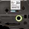 Labelling tape cartridge, 36 mm, tape white, font black, 8 m, TZE-261