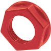 Hexagon nut, red, NRJ-NUT-R