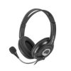 Słuchawki nauszne stereo NATEC BEAR 2+mikrofon, regulacja głośności, czarne NSL-1178