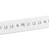 Przypinany pasek oznaczeń 5mm L1,L2,L3,N,PE NSYTRAB5L1N /10szt/