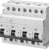 Wyłącznik nadprądowy MCB, Typ D, 4-biegunowy, 80A, 400V, na szynę DIN, Siemens 5SP4480-8, 5SP4