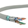 Kabel FTP kat.6A F/FTP 4x2x0,57 Dca jasnoszary LSOH Alantec /500m/