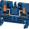 Through terminal block, push-in connection, 2.5 mm², 24 A, 8 kV, dark blue, 2847220000