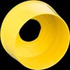 ZB4BZ1905 Protective collar, Harmony XB4 and XB5, yellow, for emergency st